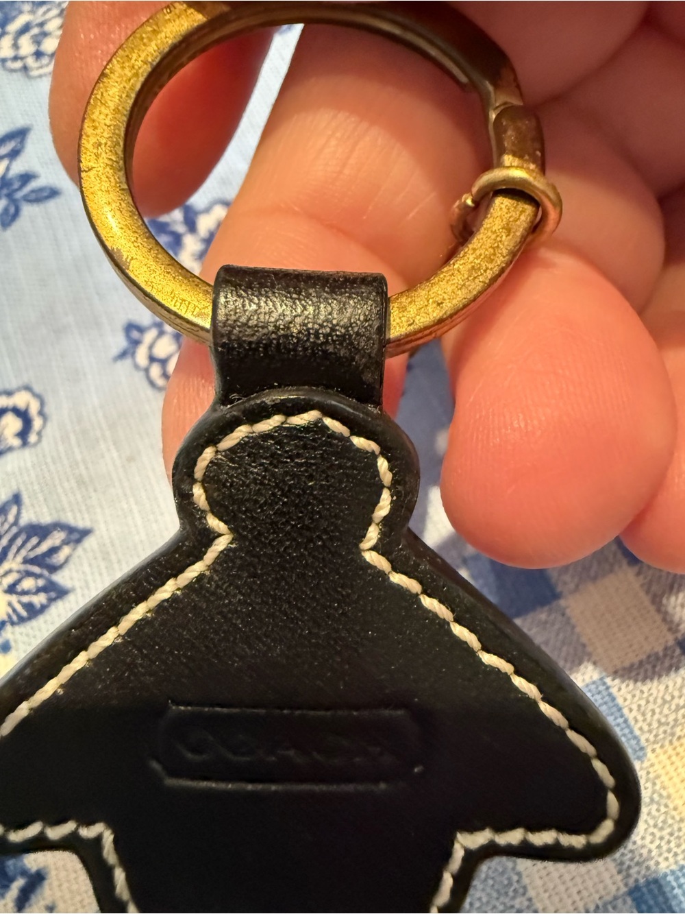 Coach Bee Keychain - Yellow, Black & White - Picture 4 of 4